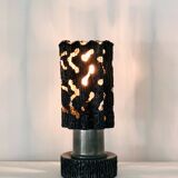 Brutalist tin lamp, Italy 1960s