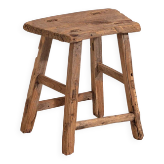 Antique primitive style stool (c.1900) #5