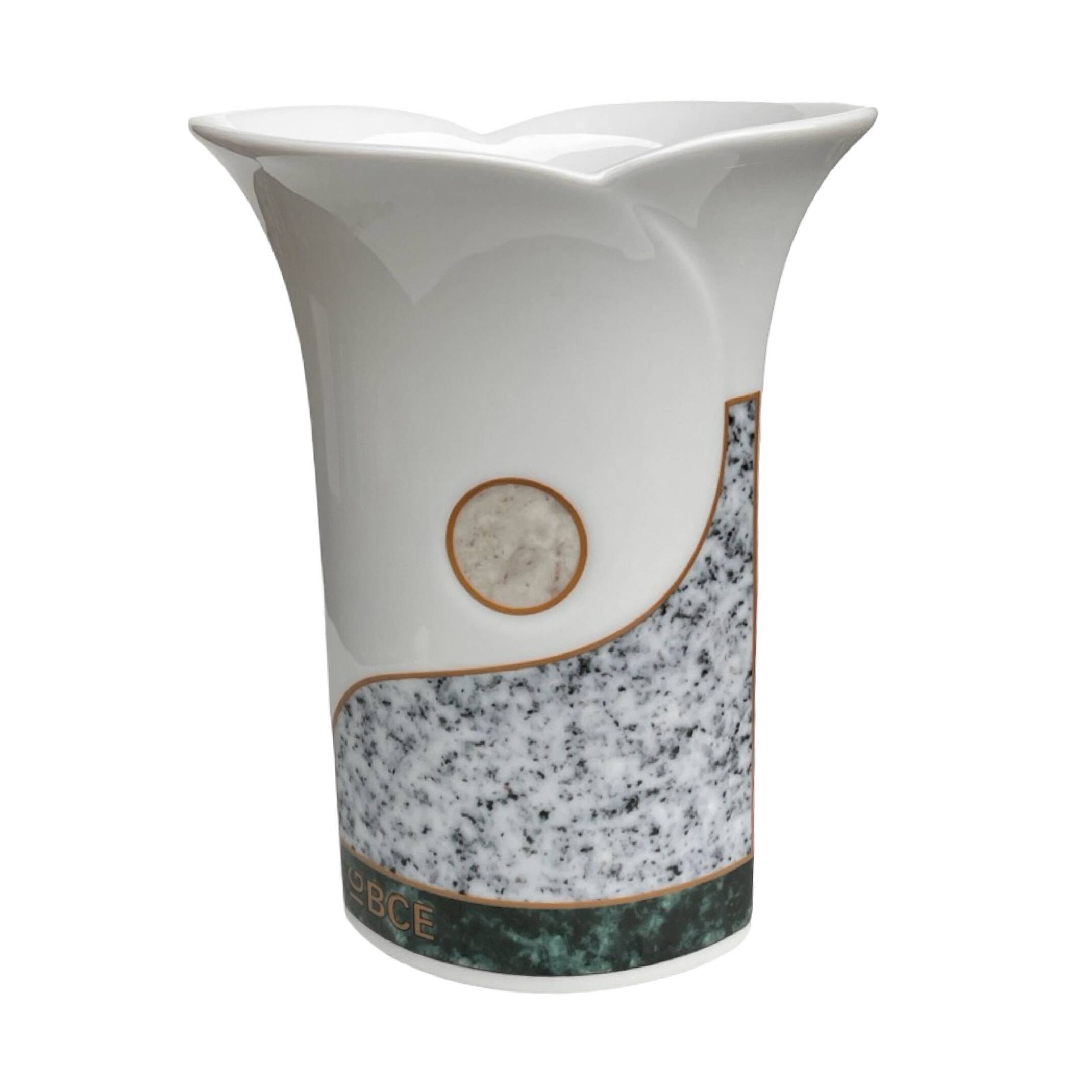 Hutschenreuther Vase IG BCE, Germany, 1990s, decorative porcelain, model 69