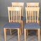 Pair of vintage beech chairs