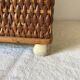 Vintage rattan cane bench chest