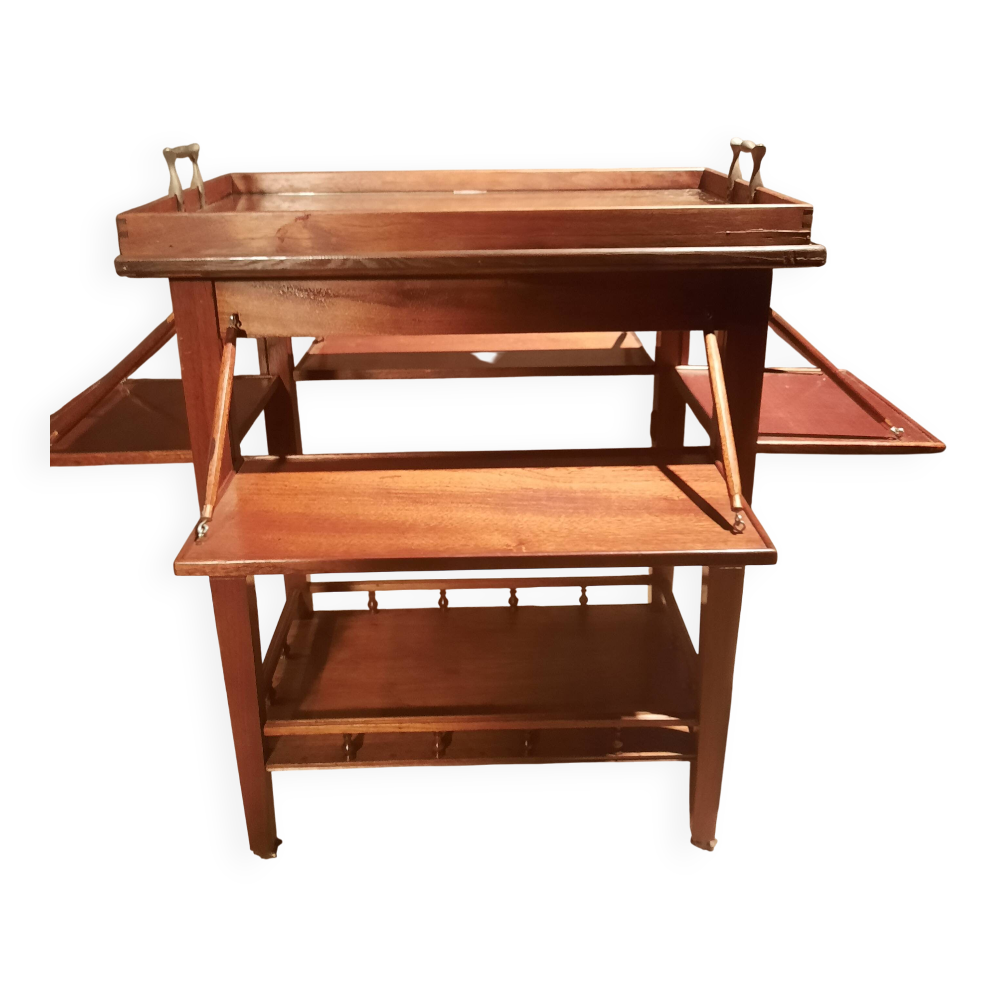 Sideboard with four drop-leaves