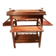 Sideboard with four drop-leaves