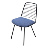 Chaise de jean-louis bonnant en métal et tissu, 1950