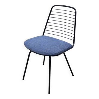 Chaise de jean-louis bonnant en métal et tissu, 1950