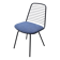 Jean-Louis Bonnant chair in metal and fabric, 1950