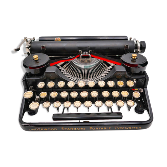 Underwood Portable Typewriter 3 Bank Black Revised Ribbon New 1924