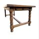 Large farmhouse table made of solid wood