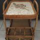 1950s bar chariot - ceramic tray from saint amand