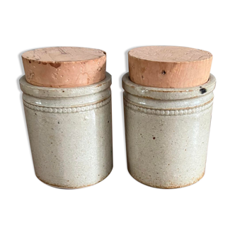 Pots à épices en grès Bourdon Frère Paris
