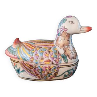 Chinese porcelain duck box - Terrine
