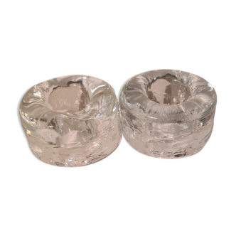 Bougeoirs en verre