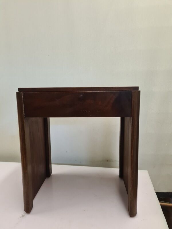 Tabouret de piano en acajou