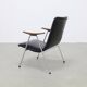 Vintage Lounge Chair in Leatherette and Metal, 1960s