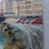 Oil on canvas Bilbao signed Lazarotti