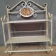 Metal wall shelf