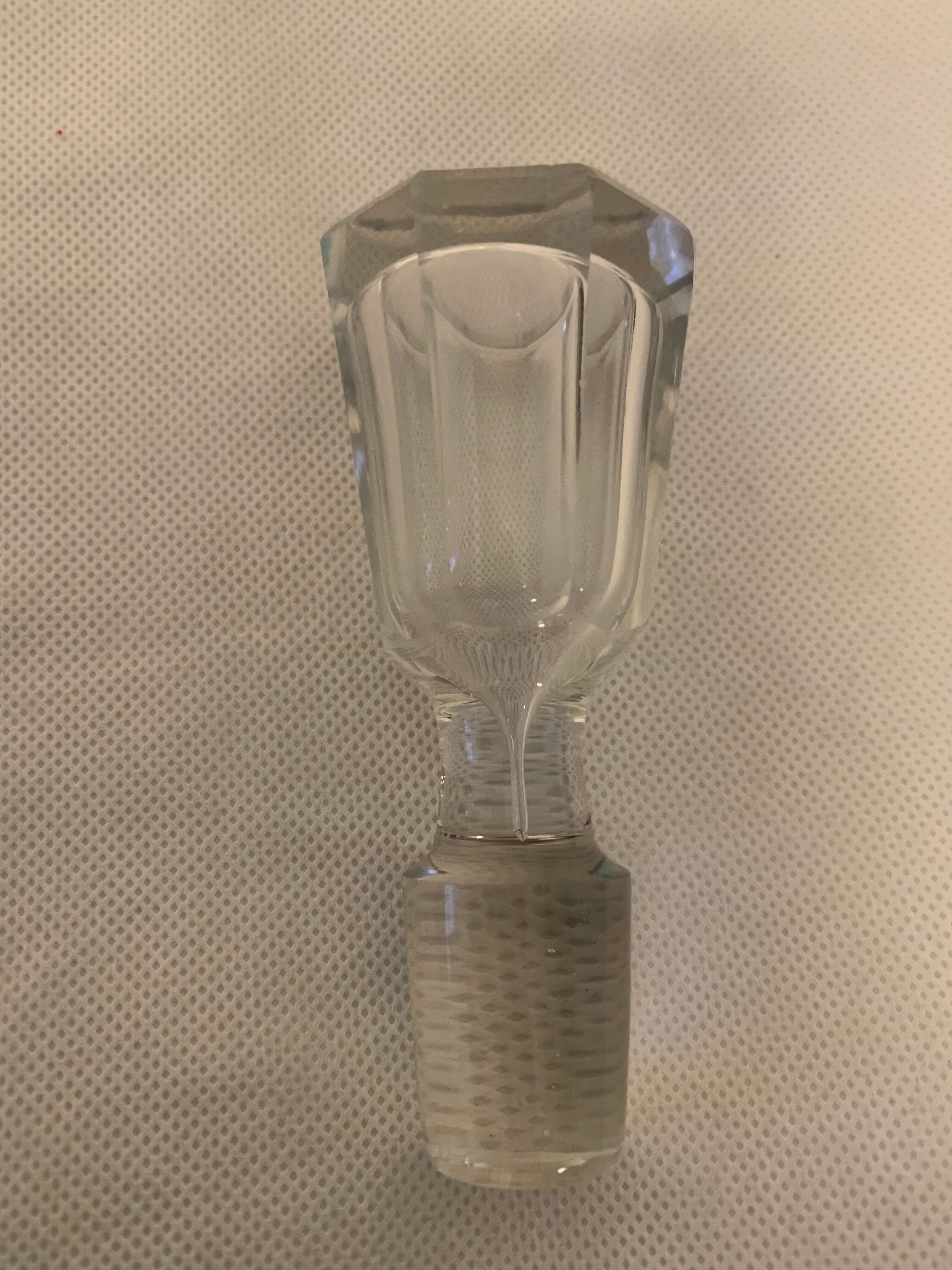 Set of 4 glasses and 1 carafe model Mirabeau early twentieth century