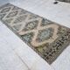 Vintage Turkish hallway rug 95x354 cm