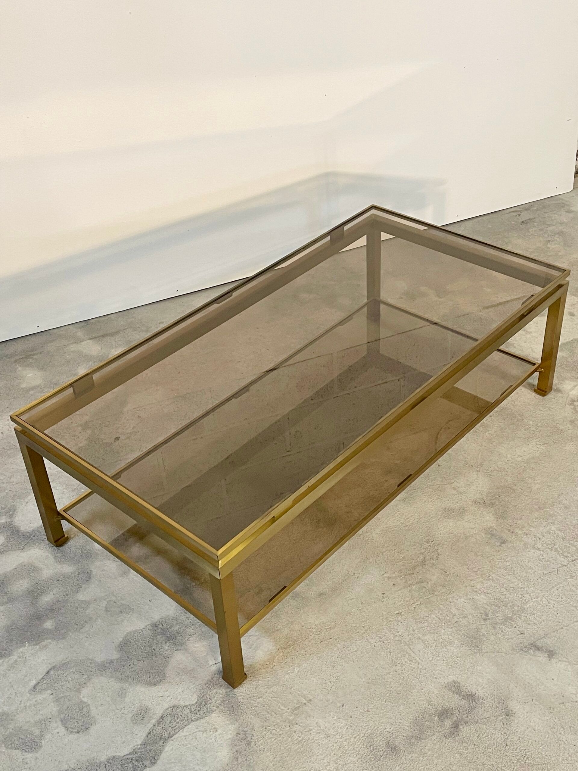 Coffee table Guy LEFEVRE for house JANSEN 1970s