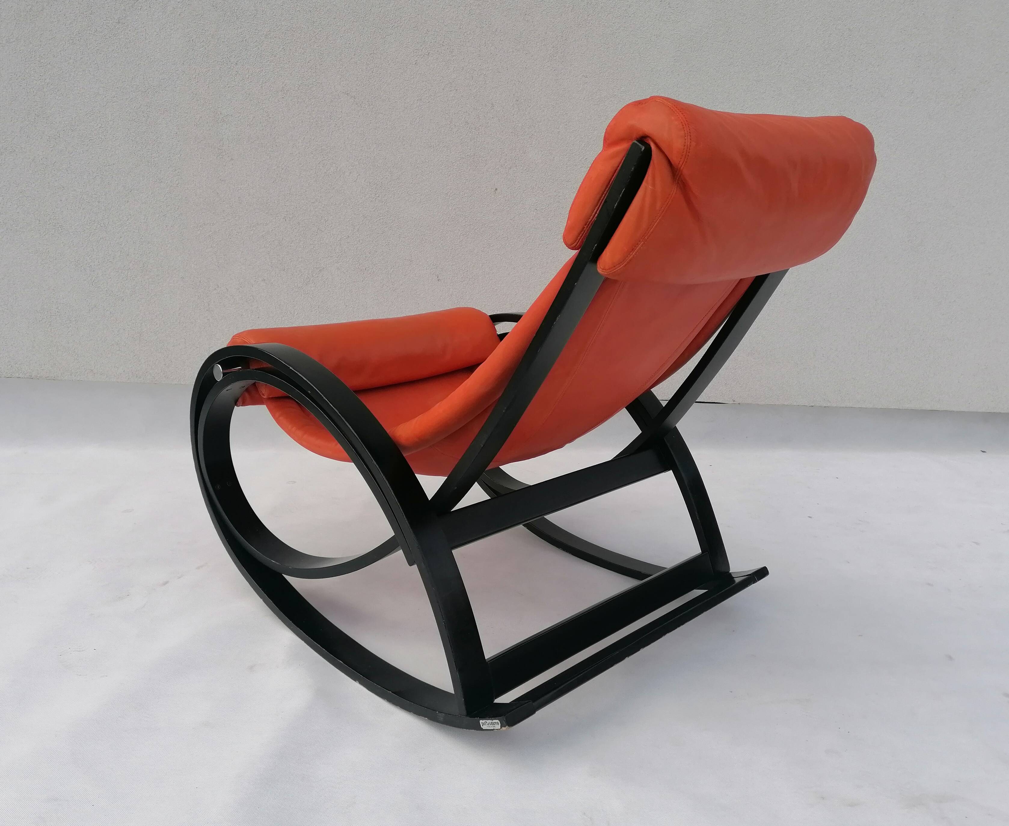 Sgarsul Rocking Chair by Gae Aulenti for Poltronova, 1960s