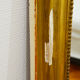 Late 19th century Napoleon III wood and stucco fireplace mirror 87x117cm