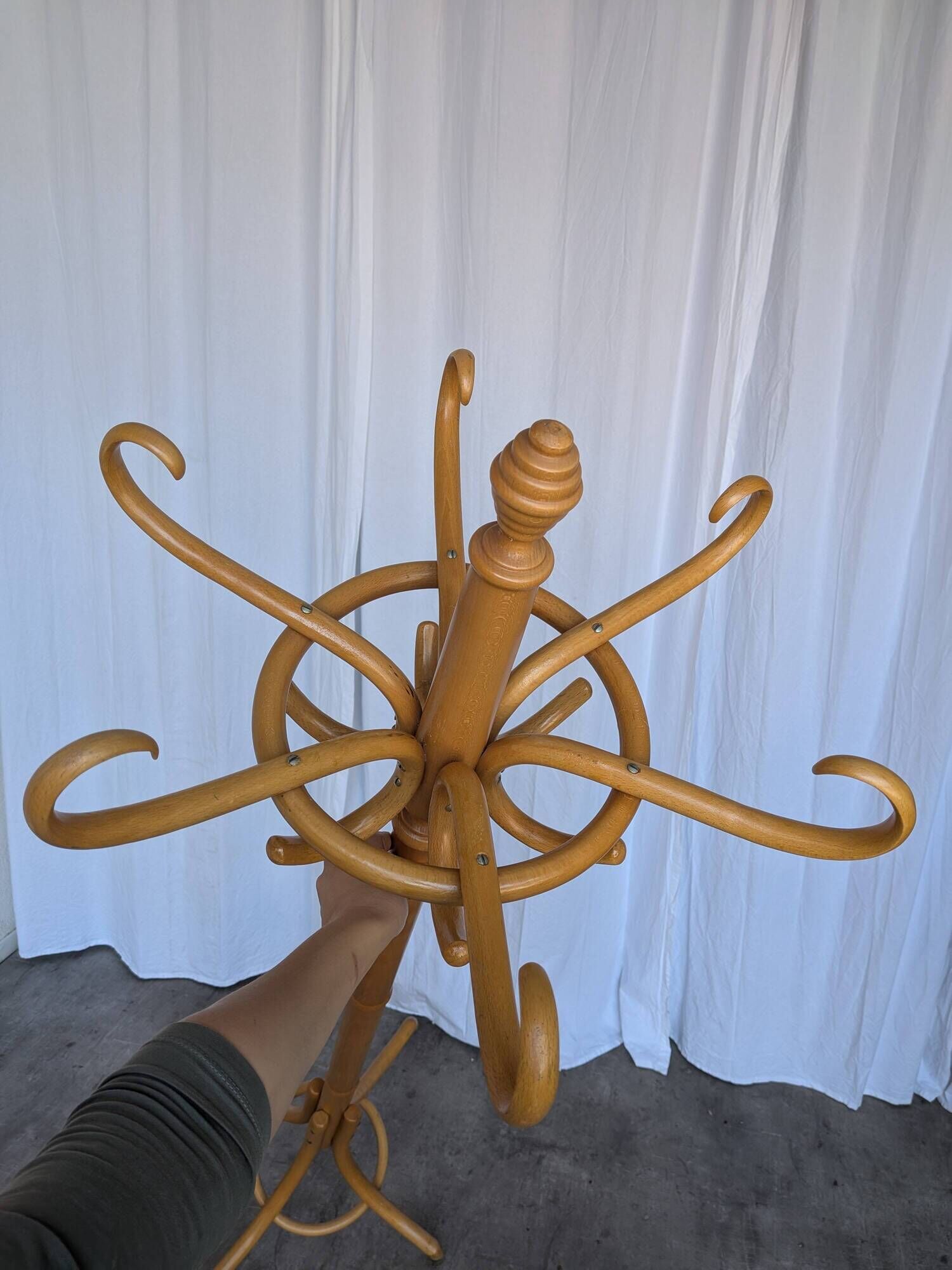 Vintage Bentwood Coat Stand in Thonet Style with Umbrella Holder / Hall Tre