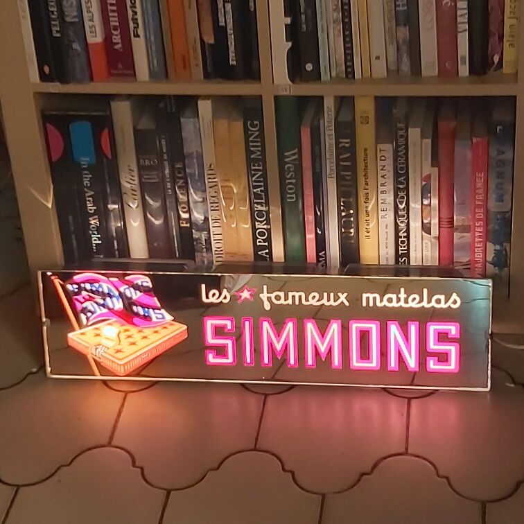 Simmons mattress light advertising sign
