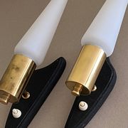 Pair of vintage wall lights, 60s