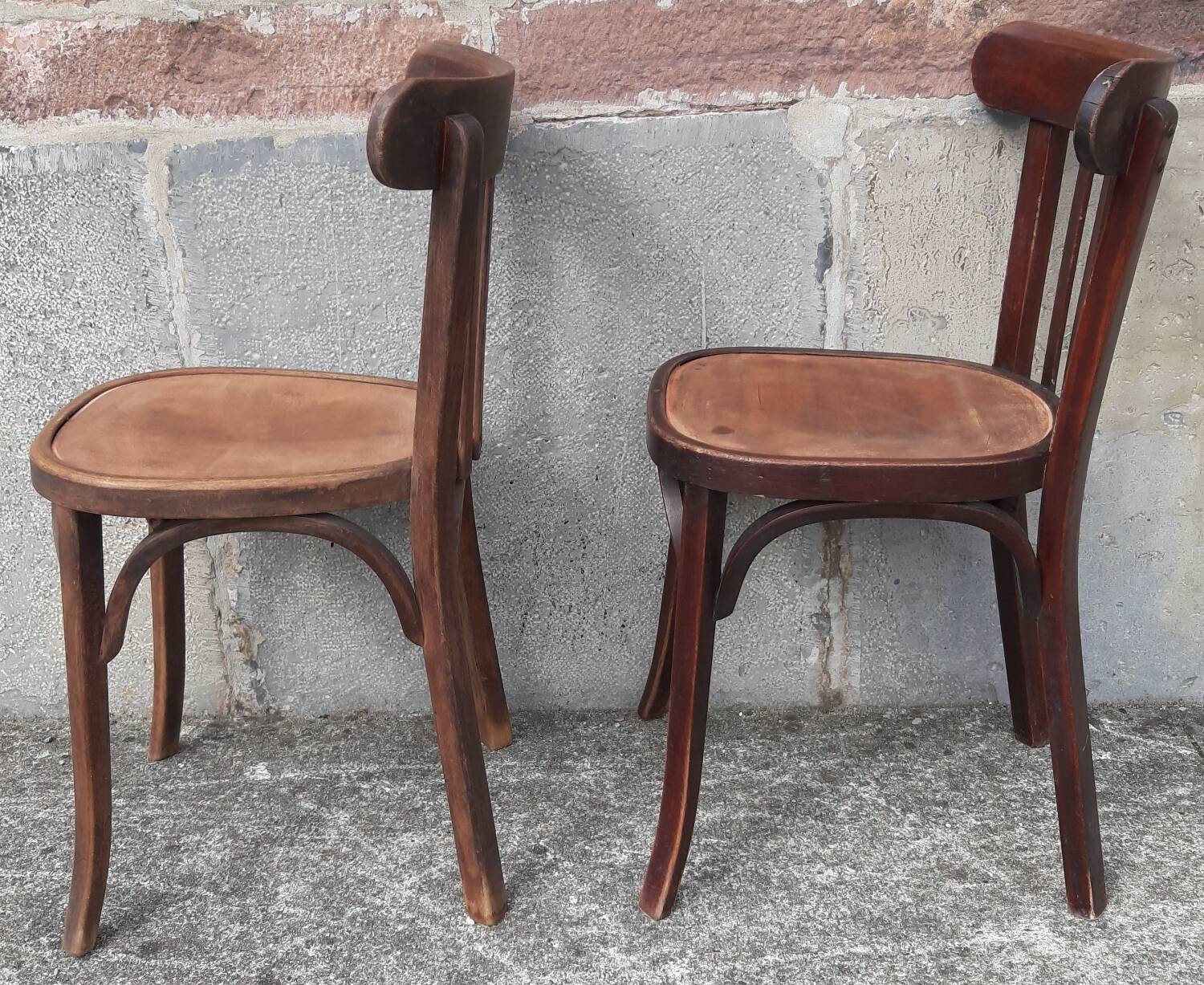 Baumann bistro chairs, 1950s. (Set of 2)
