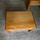Vintage bedside tables in solid elm