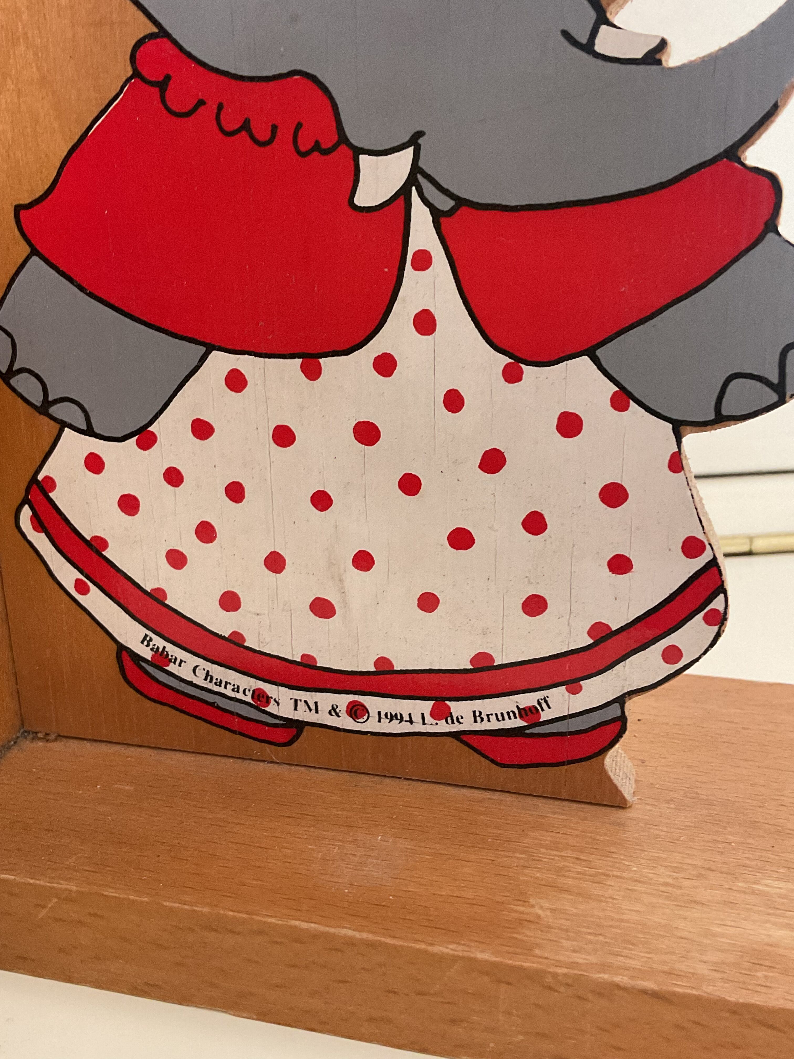 Serres livres Babar en bois