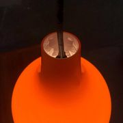 Mid-Century German Glass Pendant Lamp AH by Peill & Putzler, Set of 3