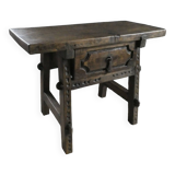 solid wood side table from the 18th century