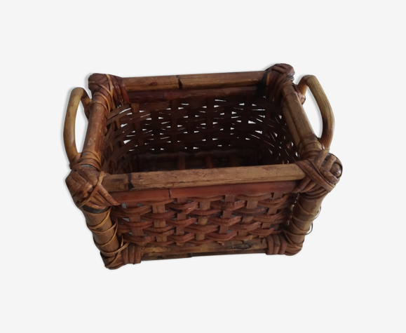 Panier de rangement en bambou