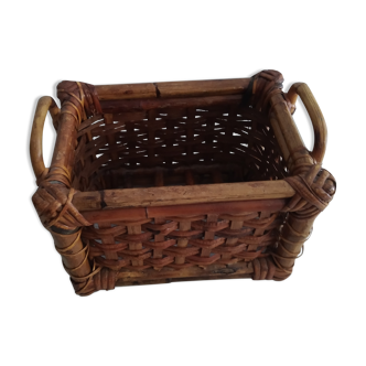 Bamboo storage basket