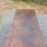 19th century farmhouse table with spindle legs, 225cm