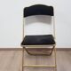 Set of 4 opera theater folding chairs from the 70s two-tone velvet brass