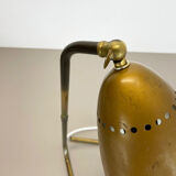 Lampe de table kalmar style hollywood regency brass table light, autriche, années 1950