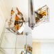 Suspension vintage en verre de Murano par Mazzega – années 70 – verre