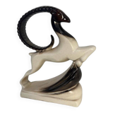 Large ceramic ram in Art Deco style by One Royal Art Art Brown and Whiting, 1960