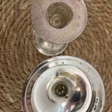 Pair of candlesticks in silver metal W Germany