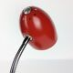 Vintage lamp red metal 1950