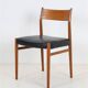 High-quality “418” chair by Arne Vodder for Sibast / teak / genuine leather / Mid-Century Danish Modern design / 1960s