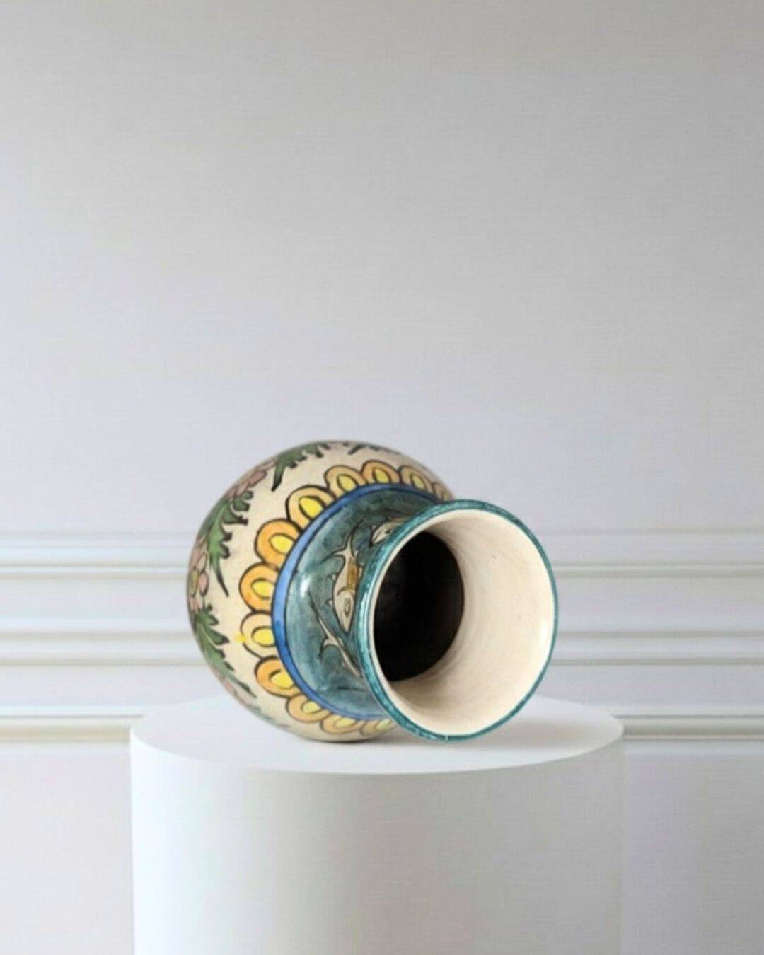 Glazed ceramic vase, Persian origin, 1960s