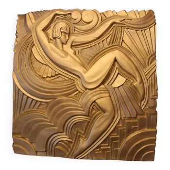 Art deco bas-relief folies bergères paris