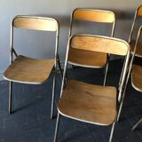 6 vintage folding chairs