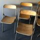 6 vintage folding chairs