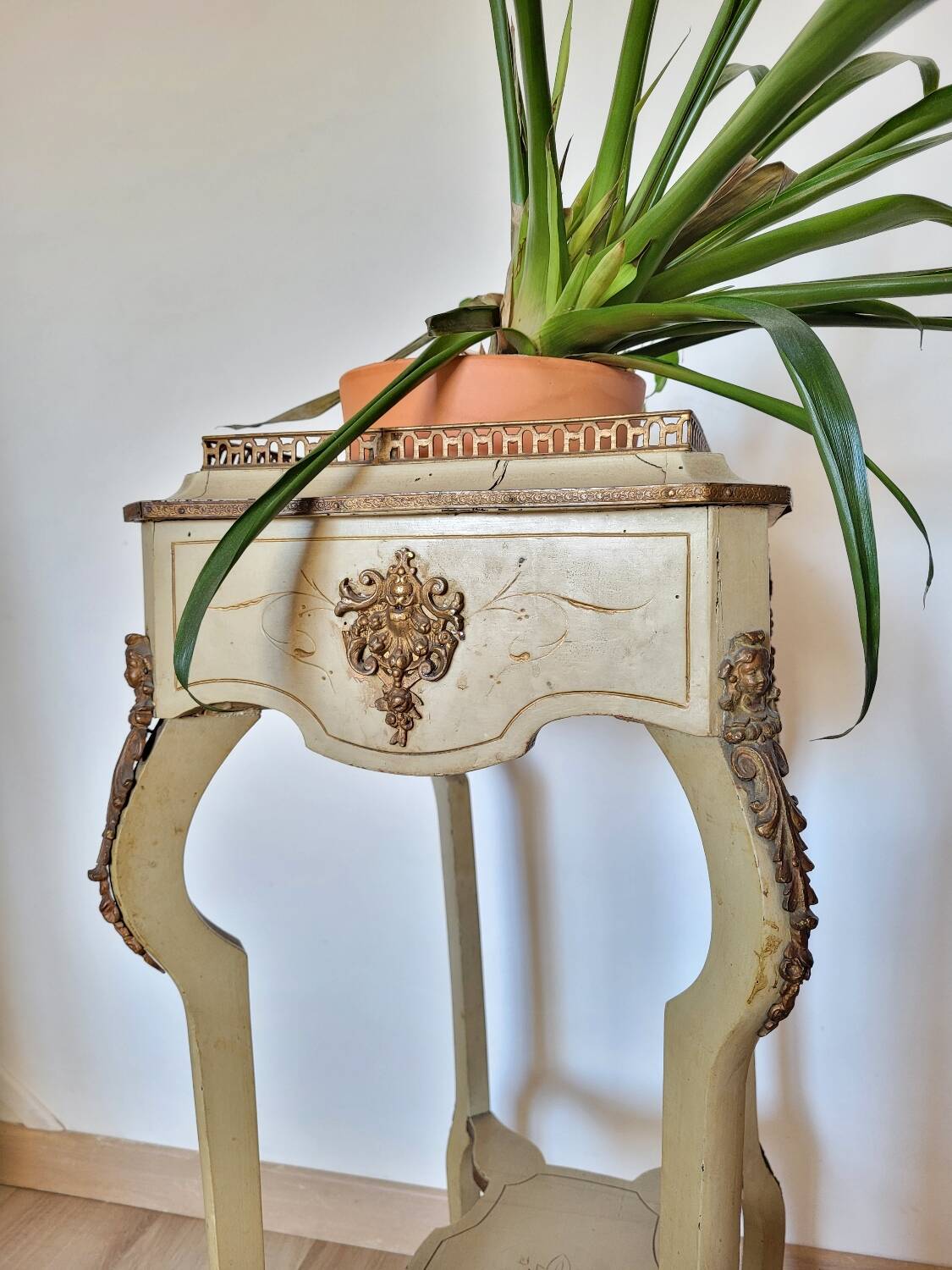 19th century lacquered wood work table