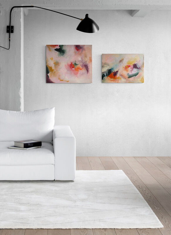 Acrylic on canvas - The tough gets going - 50x60cm, unique piece