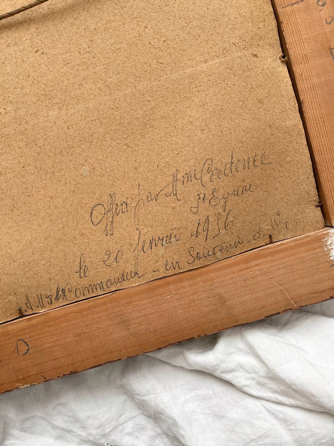 Antique oil painting on cardboard, bouquet of carnations, signed and dated 1899